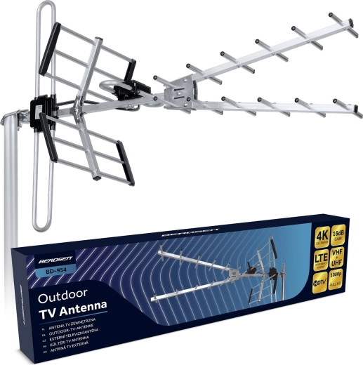 Vanjska usmjerena TV antena 4K Ultra HD Berdsen