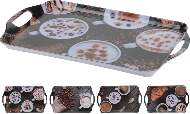 Melaminski pladanj Kava 38 × 23 cm – mix dekoracija