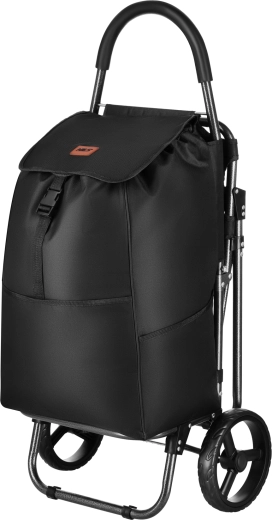 Kolica za kupnju sa sjedalom NILS 40 l crna