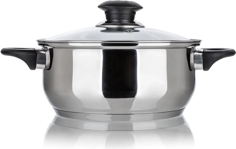 Nerez lonac 22 cm sa staklenim poklopcem 3,8 l Super Value