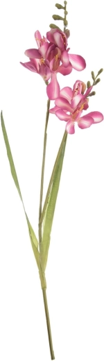 Umjetni cvijet frezije ružičaste boje 54 cm