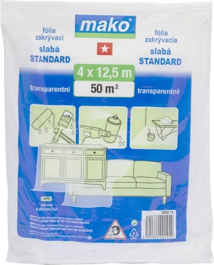 Zaštitna folija HDPE 4 × 12,5 m, 7 µm