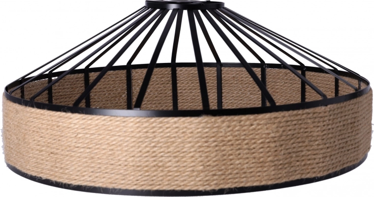 Stropna lampa od konopnog užeta na lancu - promjer 40 cm