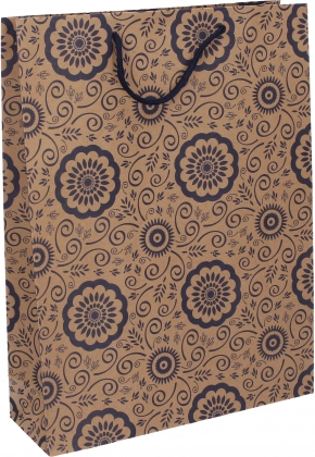 Poklon-vrećica kraft L 27,5 × 36,5 × 9 cm