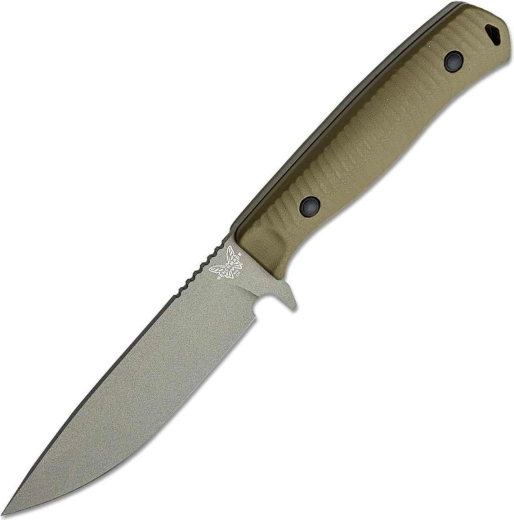 Benchmade Anonimus outdoor nož s fiksnom oštricom G10, siva/maslinasta, futrola Boltaron