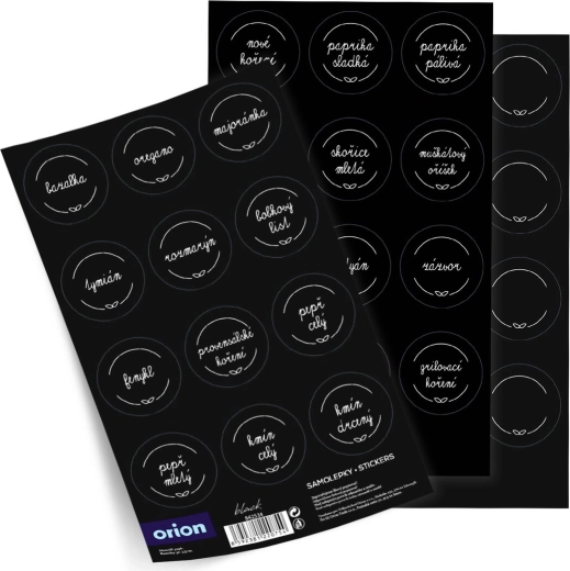Naljepnice za začine Black mix 36 CZ