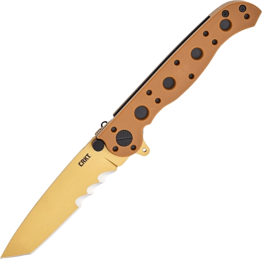 Preklopni džepni nož CRKT M16 desert tan s Veff nazubljenjem