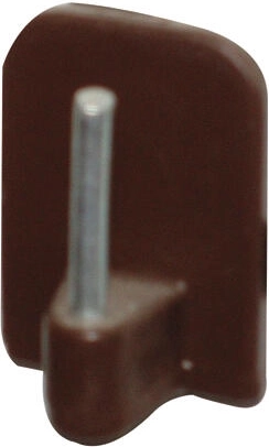 Samoljepliva vitražna kukica smeđa, plastika + metal, pakiranje 100 kom