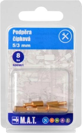 Čepićasta potpora za police 5/3 mm mjed (8 kom)
