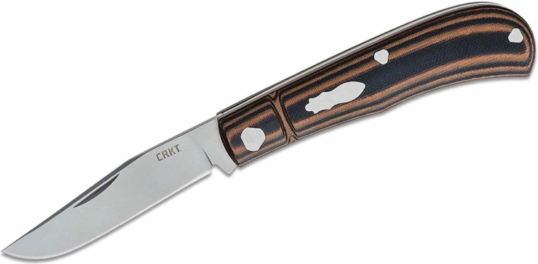 CRKT venandi brown sklopivi džepni nož 8 cm, crno-smeđi, G10