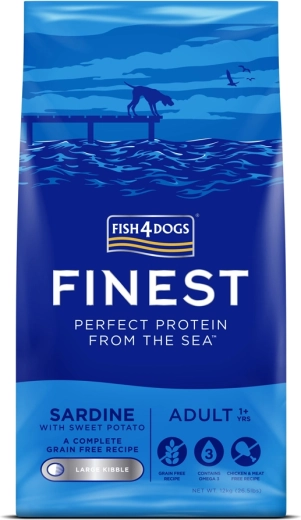 Fish4Dogs Finest sardina sa slatkim krumpirom za odrasle pse 12 kg