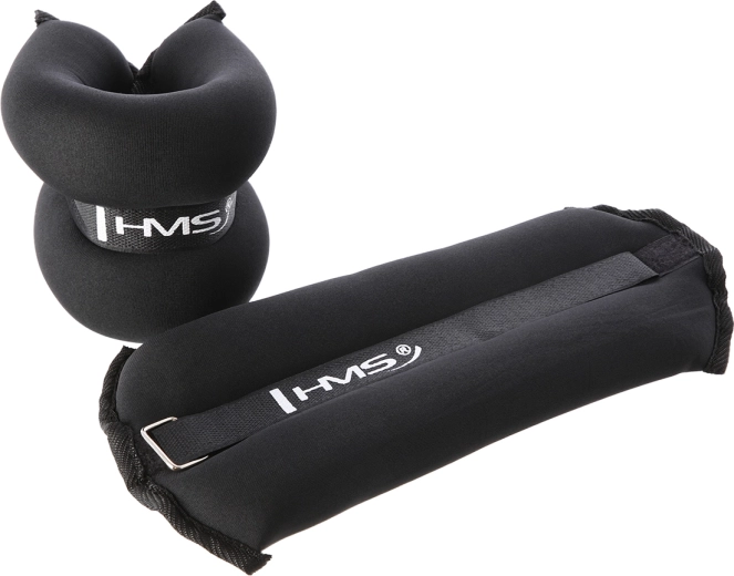 Utezi za gležnje i zapešća HMS 2 × 3 kg, crne