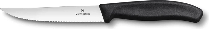 Victorinox SwissClassic steak i pizza nož 12 cm, crni