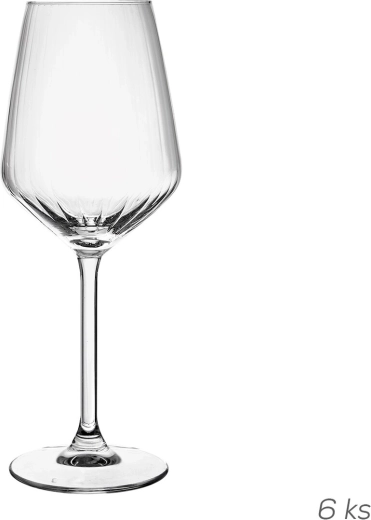 Čaše Carre Optics za vino 385 ml, 6 kom