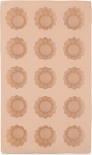 Silikonski kalup za kekse i praline cvijet, bež 28 × 17 × 2,8 cm