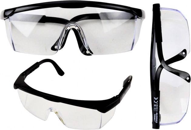 Zaštitne naočale s podesivim ručkama crne