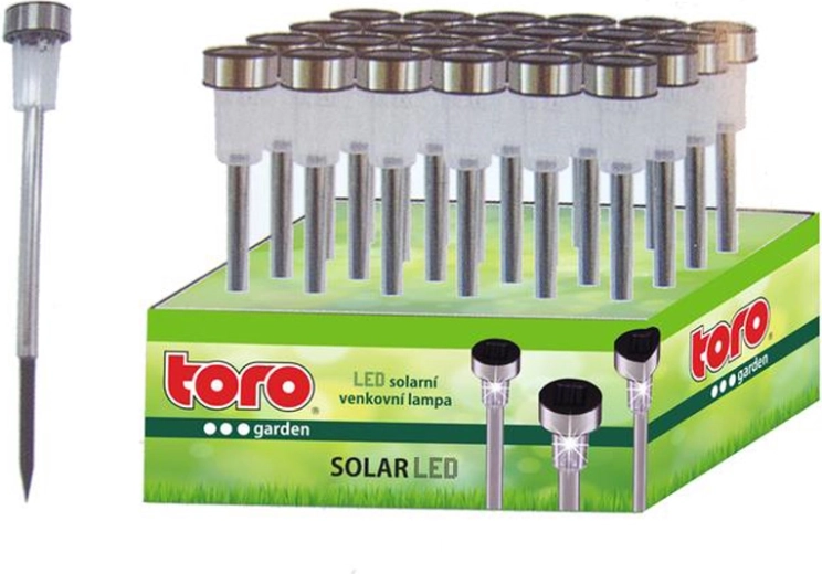 Solarno LED svjetlo TORO 36,5 cm, srebrno