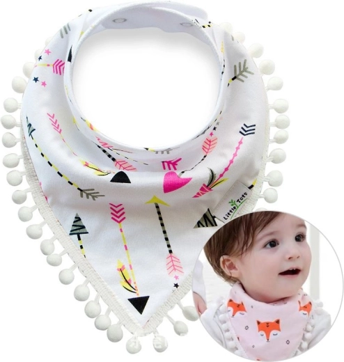 Dječji šal s pomponima - Amorova strijela