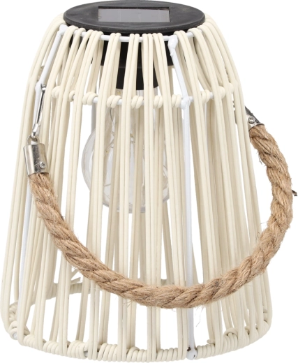 Solarni bijeli lampion LED 18 cm
