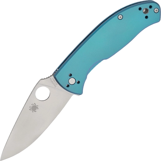 Džepni nož Spyderco Tenacious Blue, titanska drška, satenska oštrica 8,5 cm