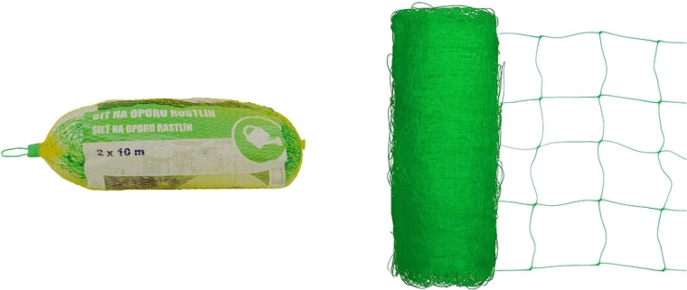 Mreža za potporu biljkama 2 × 10 m, oko 17 × 17 cm