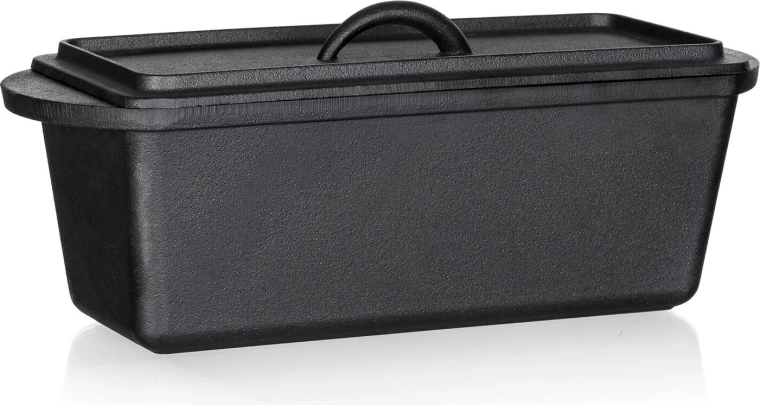 Lijevani kalup za kruh s poklopcem EXCELLENT 3 l, crna