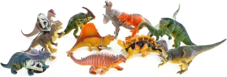 Gumeni dinosauri sa zvukom, srednja veličina 22 cm – set 24 kom