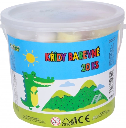 Okrugle pločničke krede 20 kom u kantici