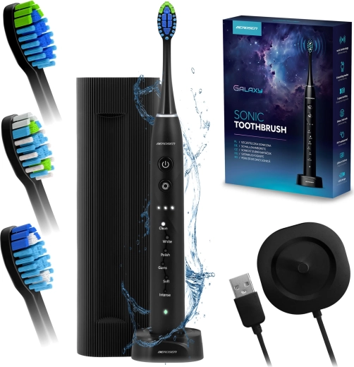 Sonična električna četkica za zube Berdsen Galaxy crna