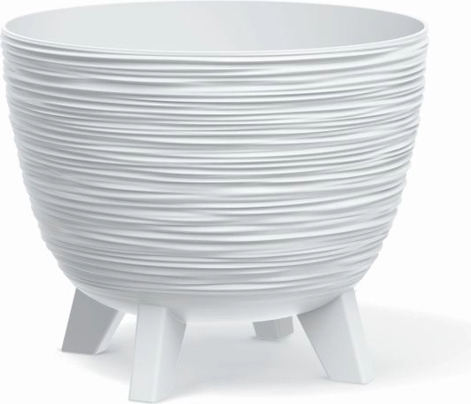FURU sadilica 39,5 cm bijela – plastična dizajnerska tegla za biljke za interijer i eksterijer