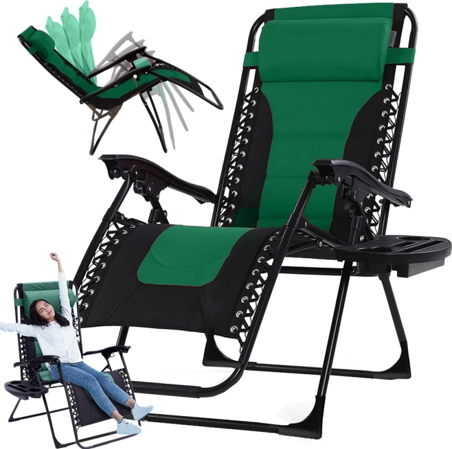 Sklopiva vrtna ležaljka Gravity sa stolićem