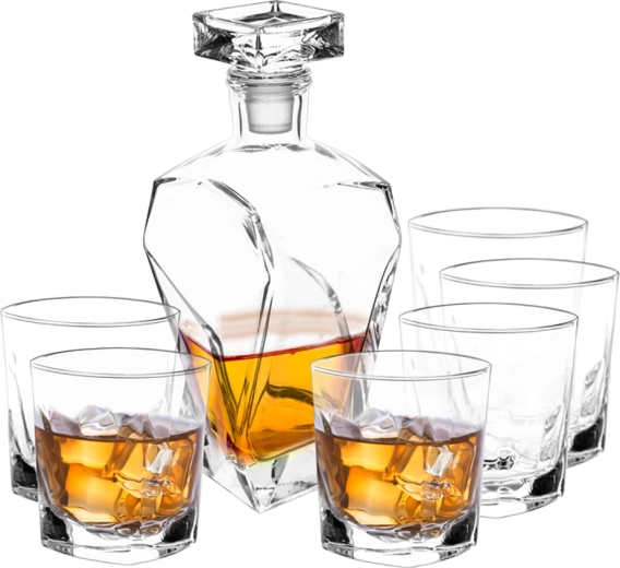 Set za viski Marco s dekanterom 0,75 l i 6 čaša 280 ml