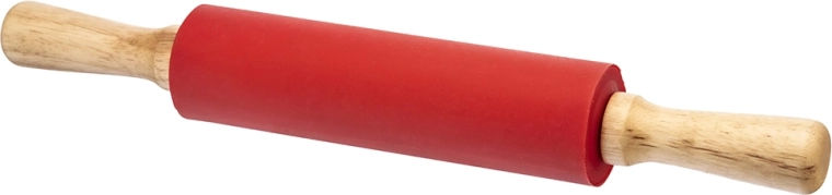 Silikonski valjak za tijesto 37 cm crveni
