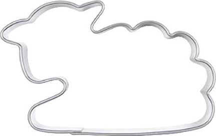 Rezači za kolači od nehrđajućeg čelika Ovčica, set 10 kom