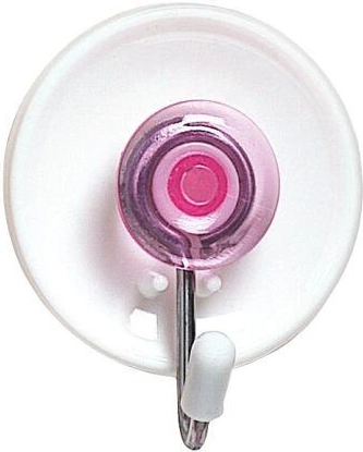 Okrugle samoljepljive kukice s vakuumskim držačem, miješane boje, 3 kom