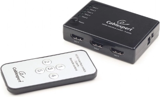 HDMI preklopnik s daljinskim upravljačem, 5 ulaza na 1 izlaz