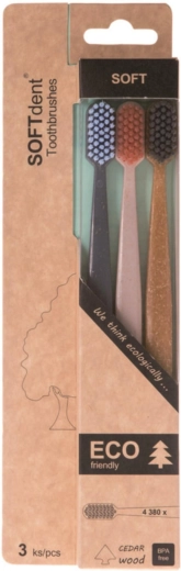 SOFTdent Soft Dent ECO zubna četkica soft 3 kom