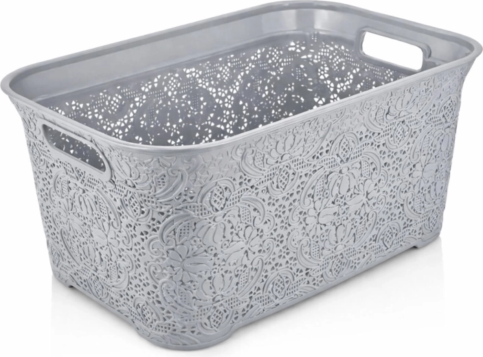 Koš za čisto rublje 35 l svijetla plastika