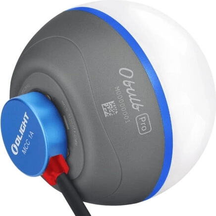 Olight Obulb Pro S prijenosna magnetska lampica (siva) s Bluetoothom i RGB-om