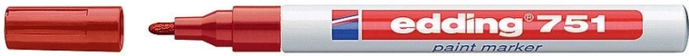 Lak marker crveni Edding 751