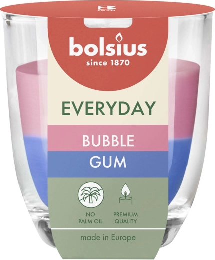 Mirisna svijeća u staklu Bubble Gum 8 × 7 cm