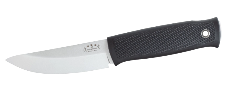 Fällkniven H1 Elmax lovački nož 10 cm, crni, Thermorun, futrola Zytel