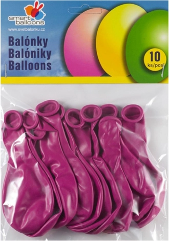 Set balona za napuhavanje 10 kom fuksija 26 cm