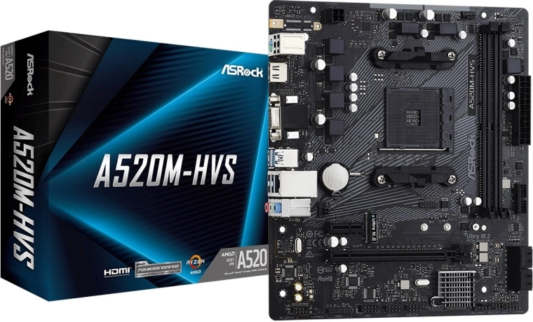 Matična ploča ASRock A520M-HVS (AM4, mATX)