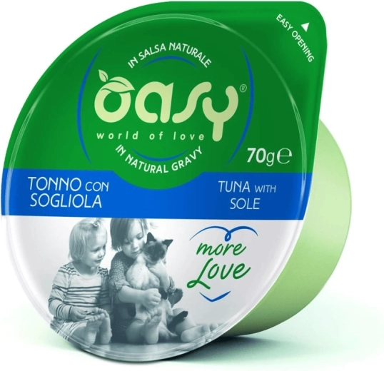 Oasy More Love konzerva za mačke – tuna s iverkom 70 g