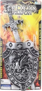 Plastični mač sa štitom za djecu