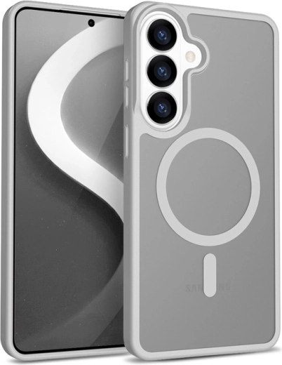 Hybrid Matte Magnetic futrola s MagSafeom za Samsung Galaxy S26 – siva