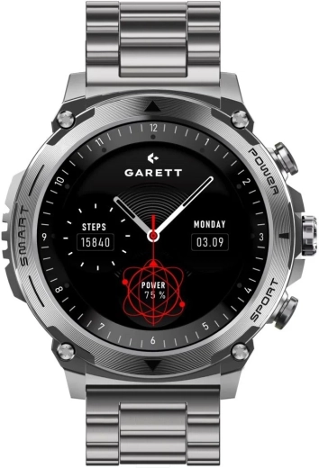 Pametni sat Garett Atom – srebrni čelik