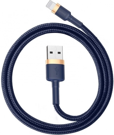 BASEUS cafule lightning kabel USB-A – Lightning 2 m, 1,5 A, zlatna/tamno plava