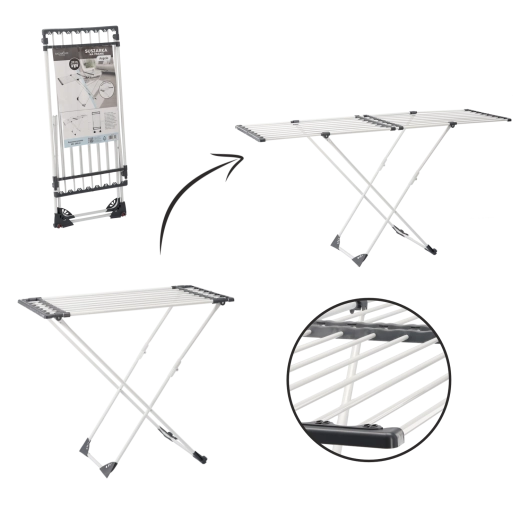 Sklopivi stalak za sušenje rublja Angela s podesivom duljinom